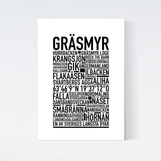 Gräsmyr Text Poster