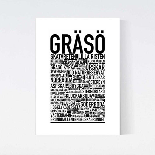 Gräsö Text Poster