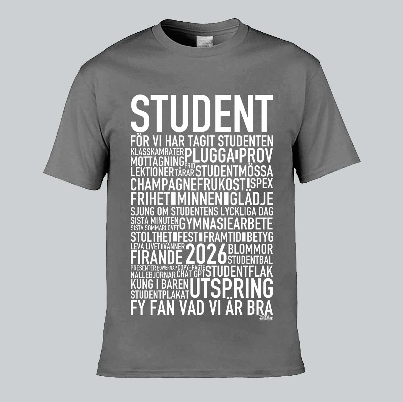 Student 2026 Text T-shirt
