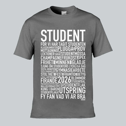 Student 2026 Text T-shirt