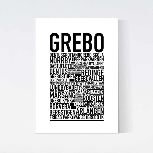 Grebo Text Postern