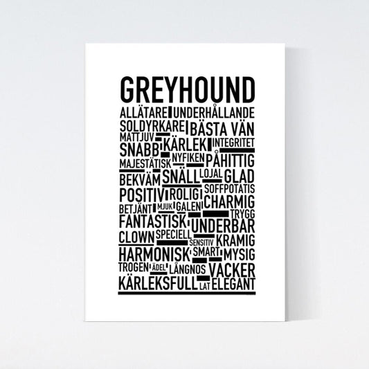 Greyhound Text Poster