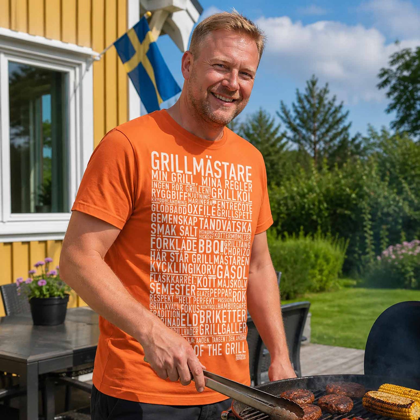 Grillmästare Text T-shirt
