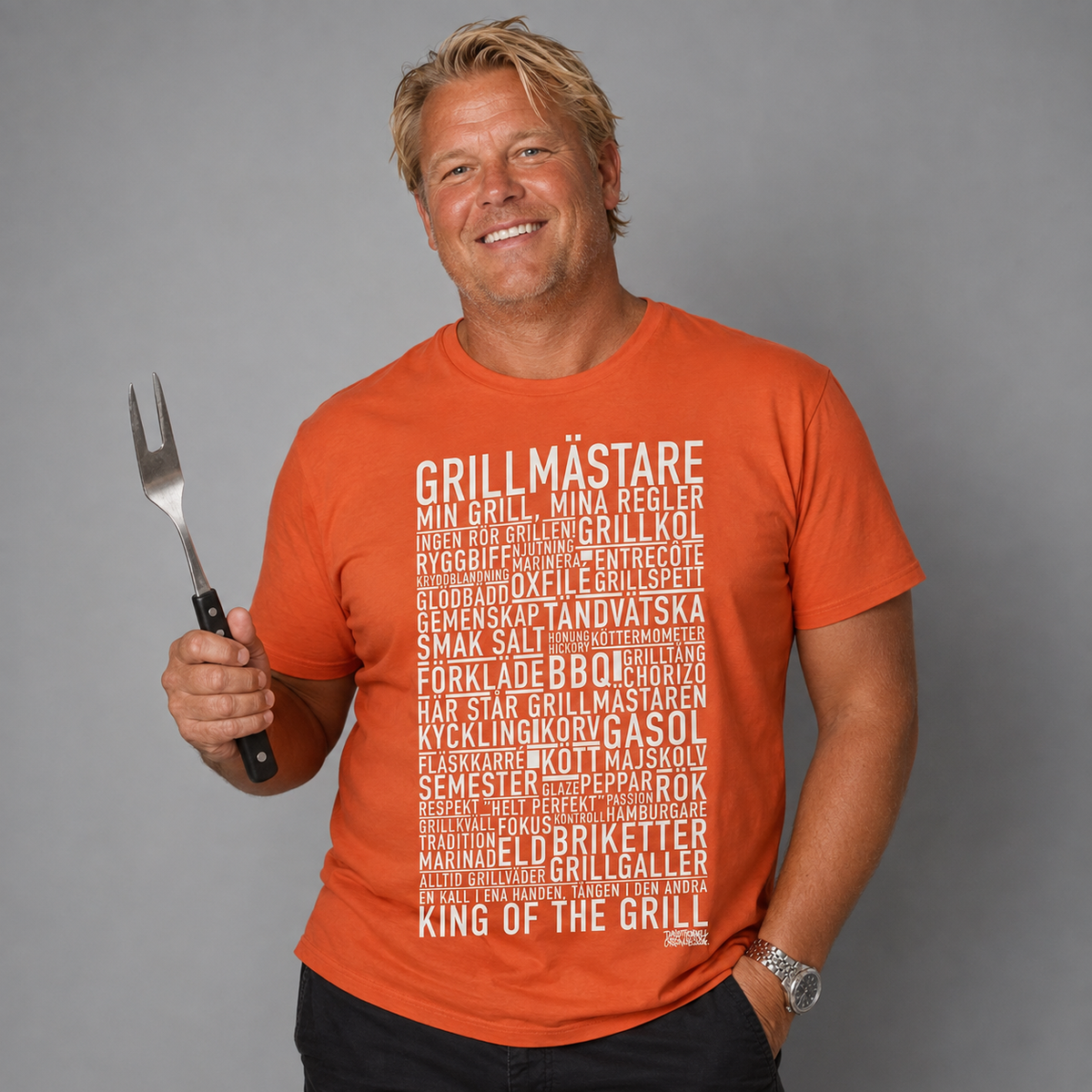 Grillmästare Text T-shirt