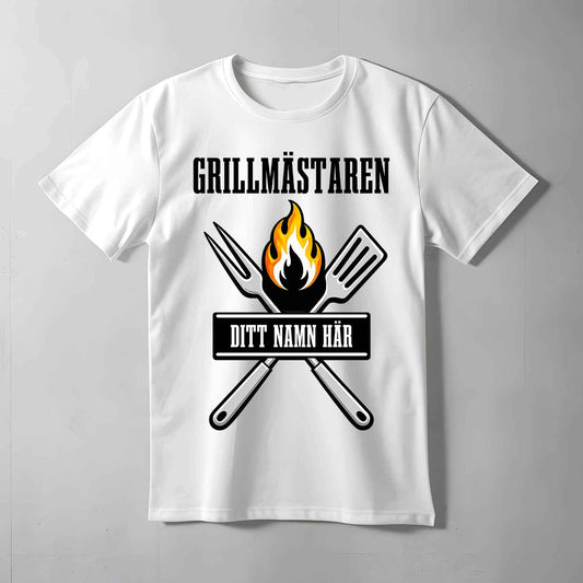 Grillmästaren Valfritt Namn T-shirt