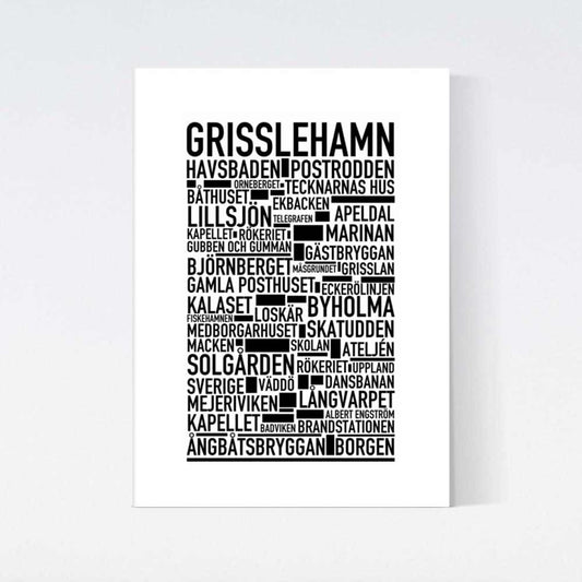 Grisslehamn Text Postern