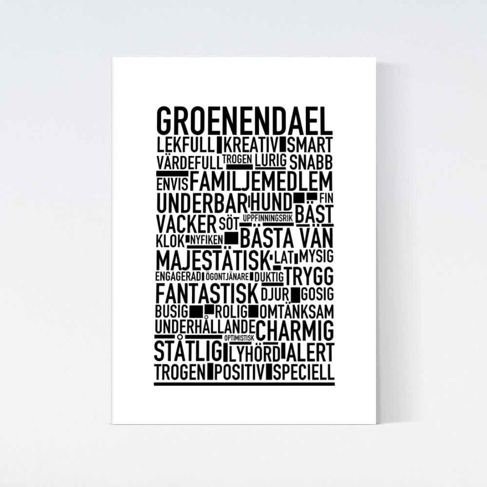 Groenendael Text Poster