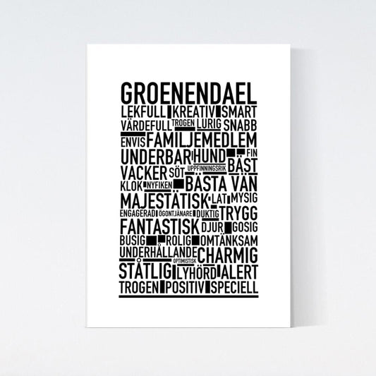 Groenendael Text Poster