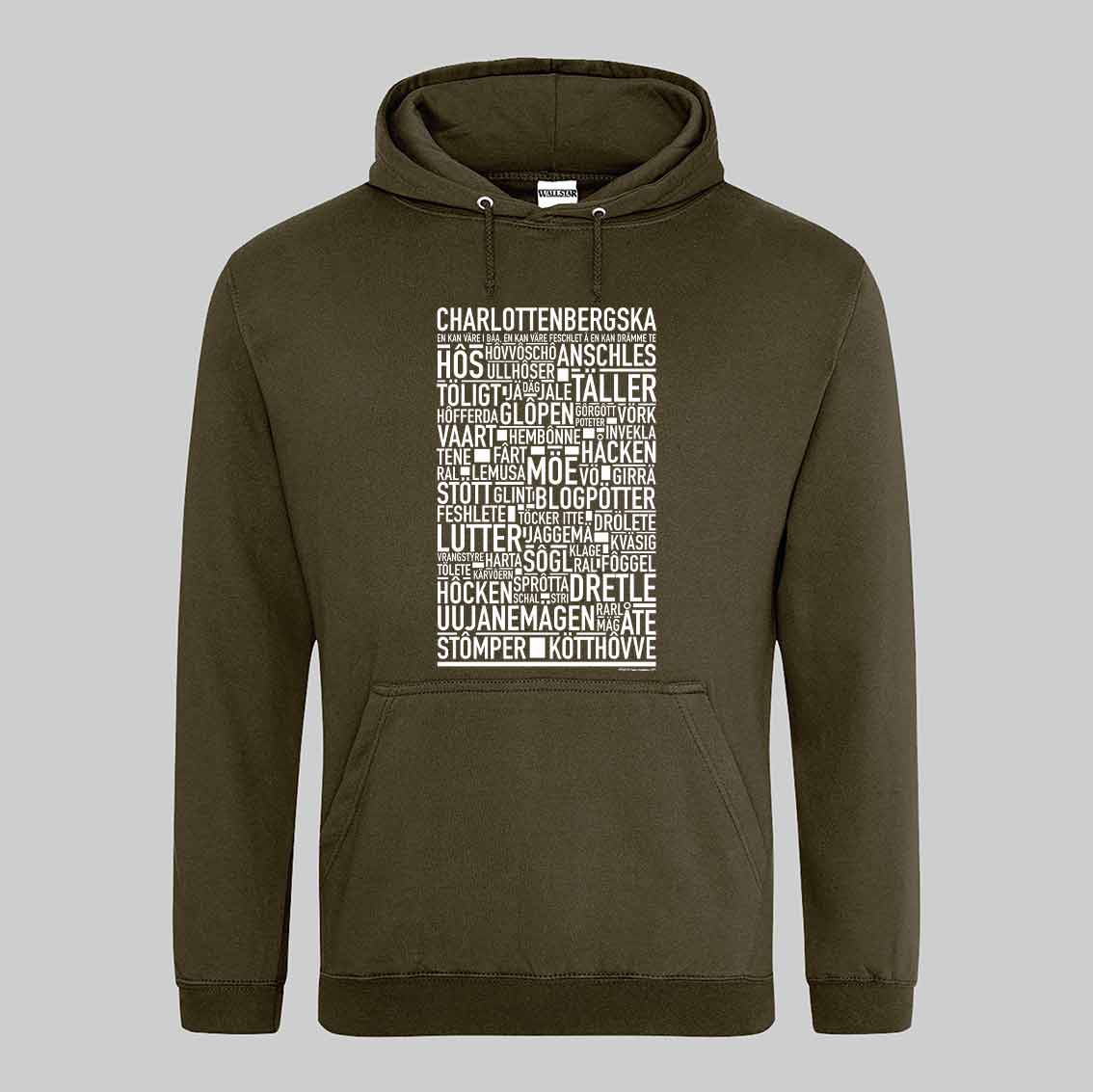 Charlottenbergska Dialekt Text Hoodie