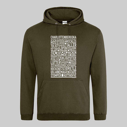 Charlottenbergska Dialekt Text Hoodie
