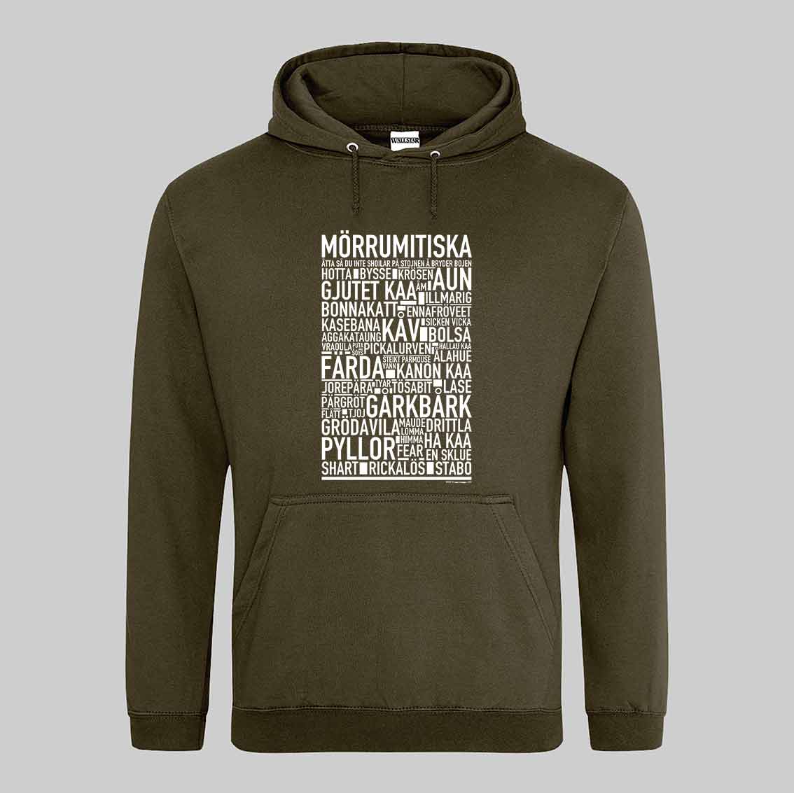 Mörrumitiska Dialekt Text Hoodie
