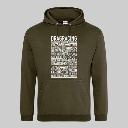 Dragracing Text Hoodie