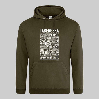 Tabergska Dialekt Text Hoodie