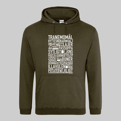 Tranemomål Dialekt Text Hoodie
