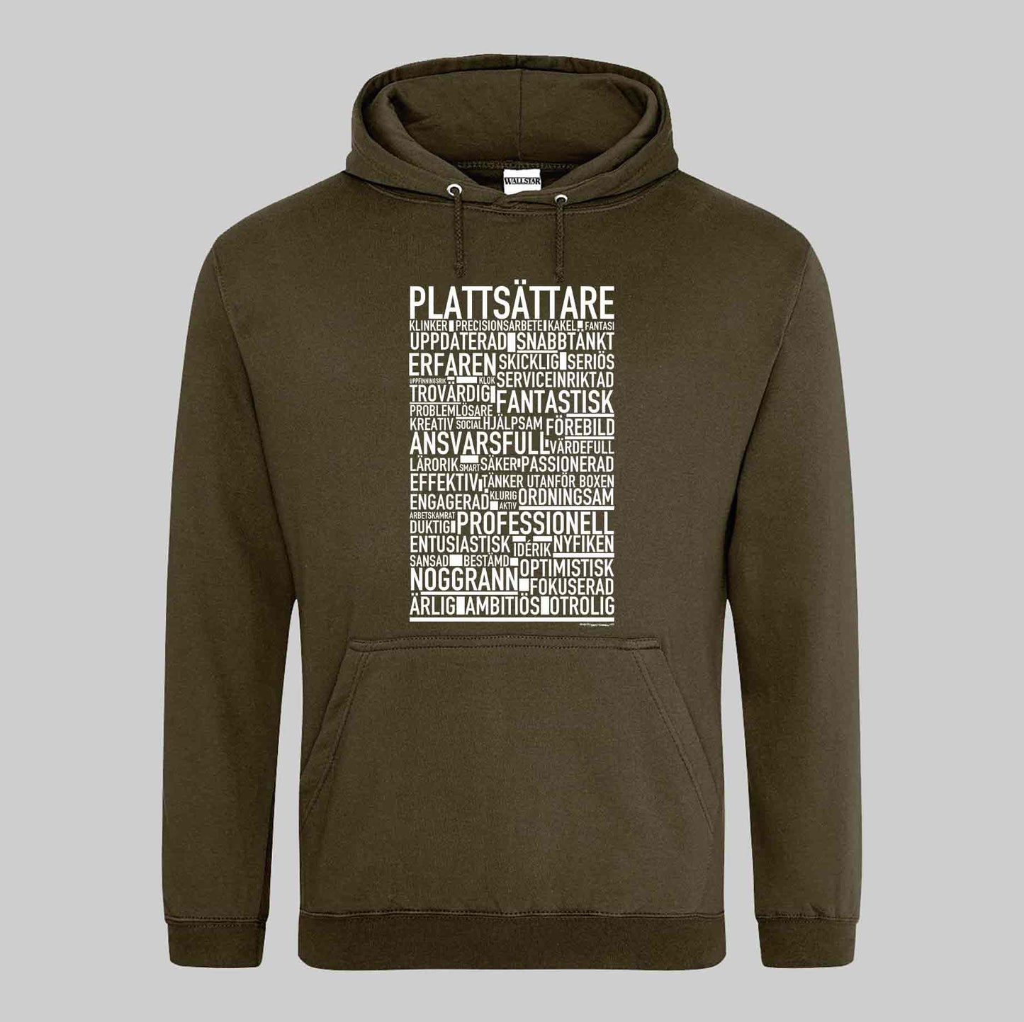 Plattsättare Text Hoodie