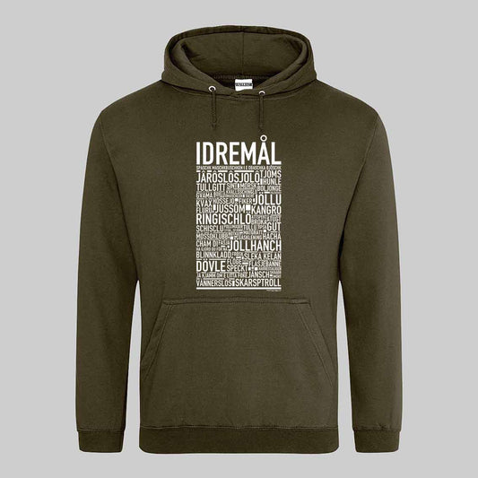 Idremål Dialekt Text Hoodie