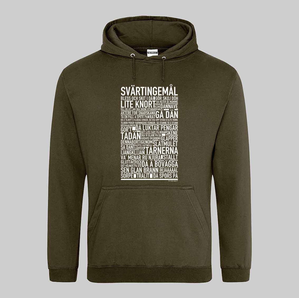 Svärtingemål Dialekt Text Hoodie