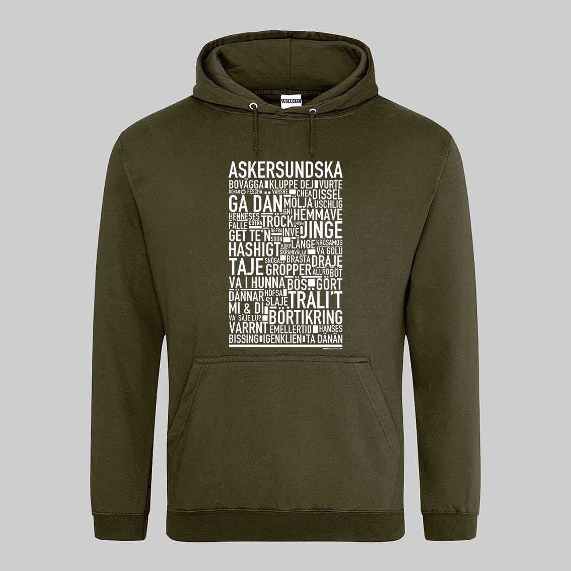 Askersundska Dialekt Text Hoodie