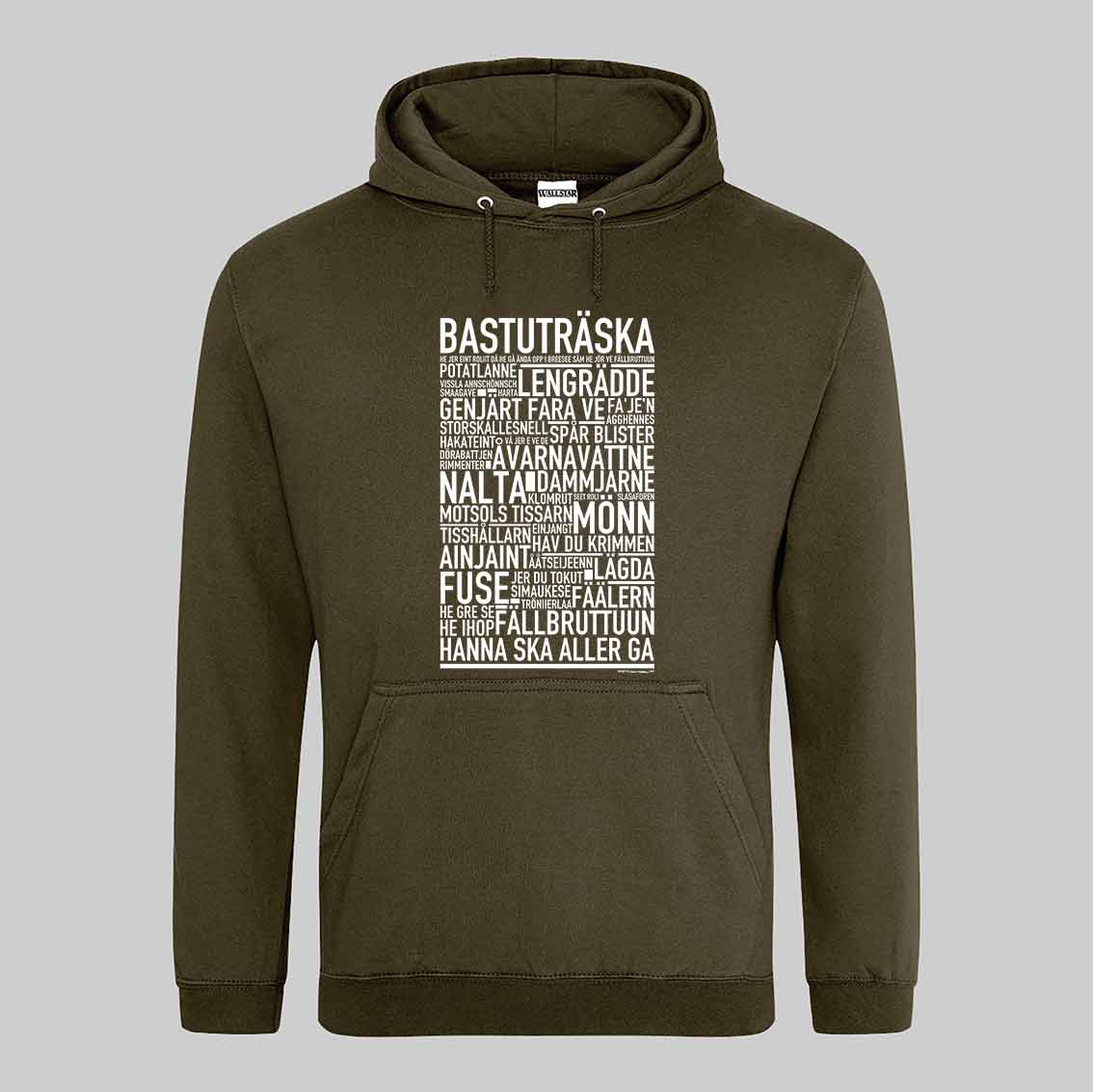 Bastuträska Dialekt Text Hoodie