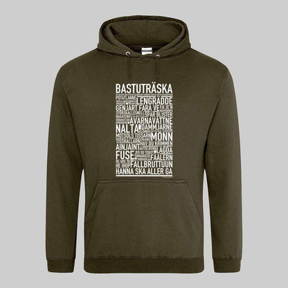 Bastuträska Dialekt Text Hoodie