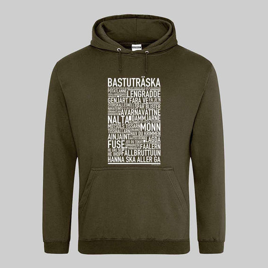 Bastuträska Dialekt Text Hoodie
