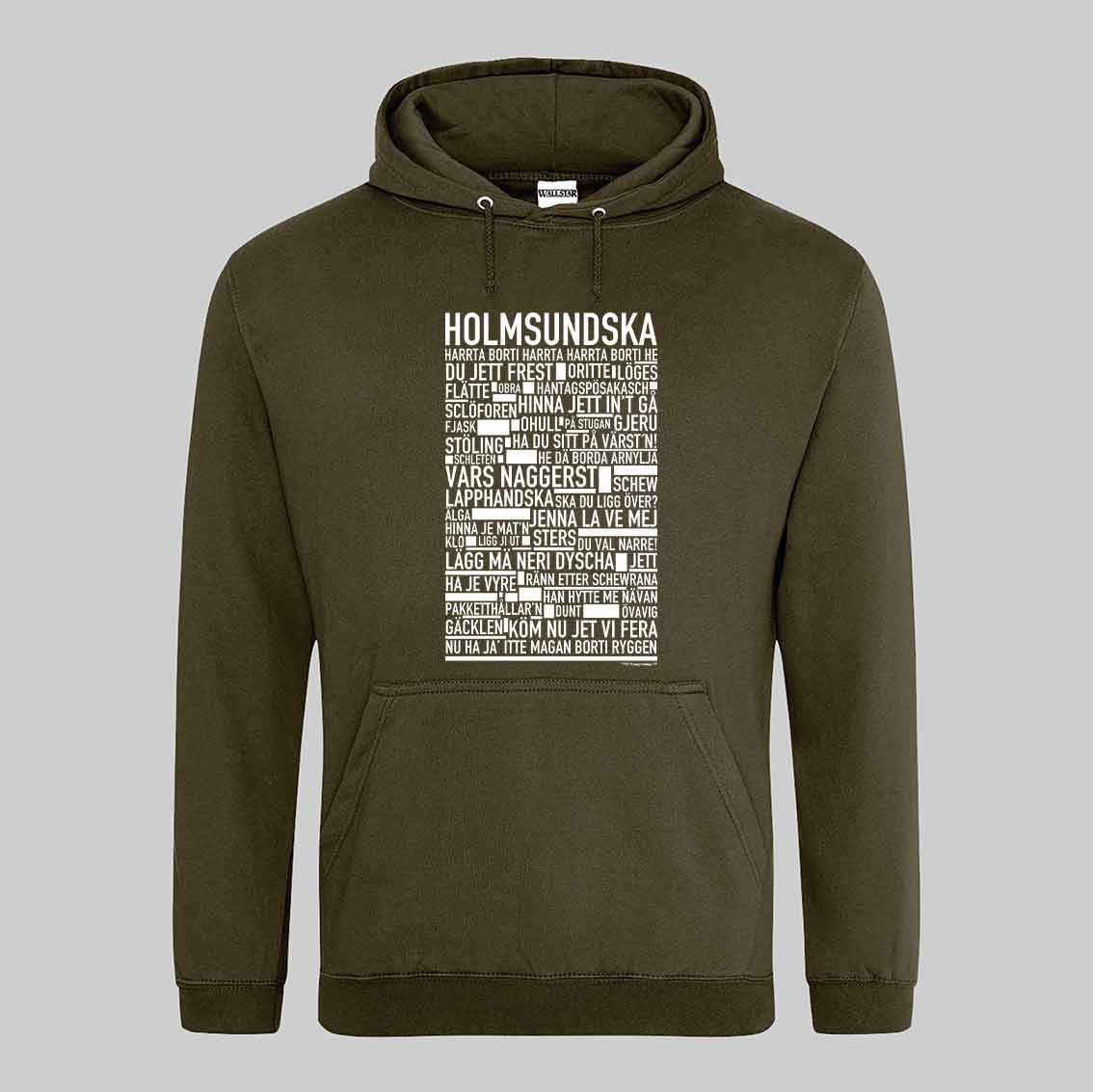 Holmsundska Dialekt Text Hoodie