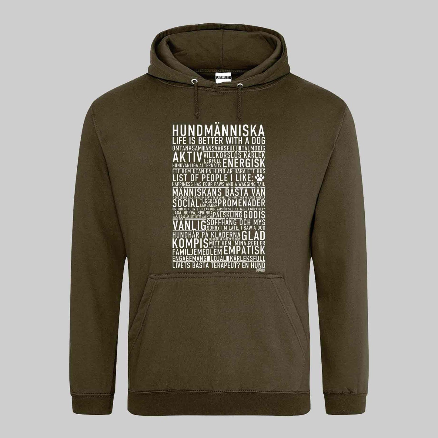 Hundmänniska Text Hoodie