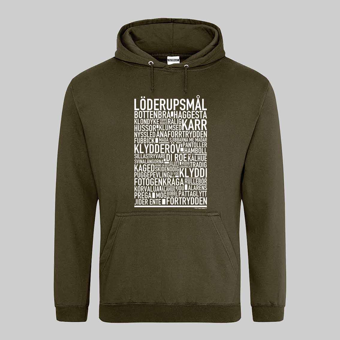 Mullsjömål Dialekt Text Hoodie