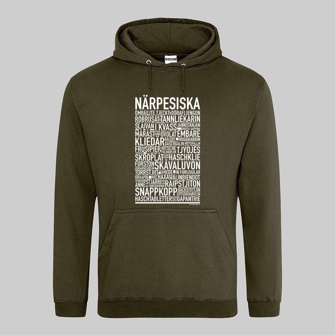 Närpesiska Dialekt Text Hoodie