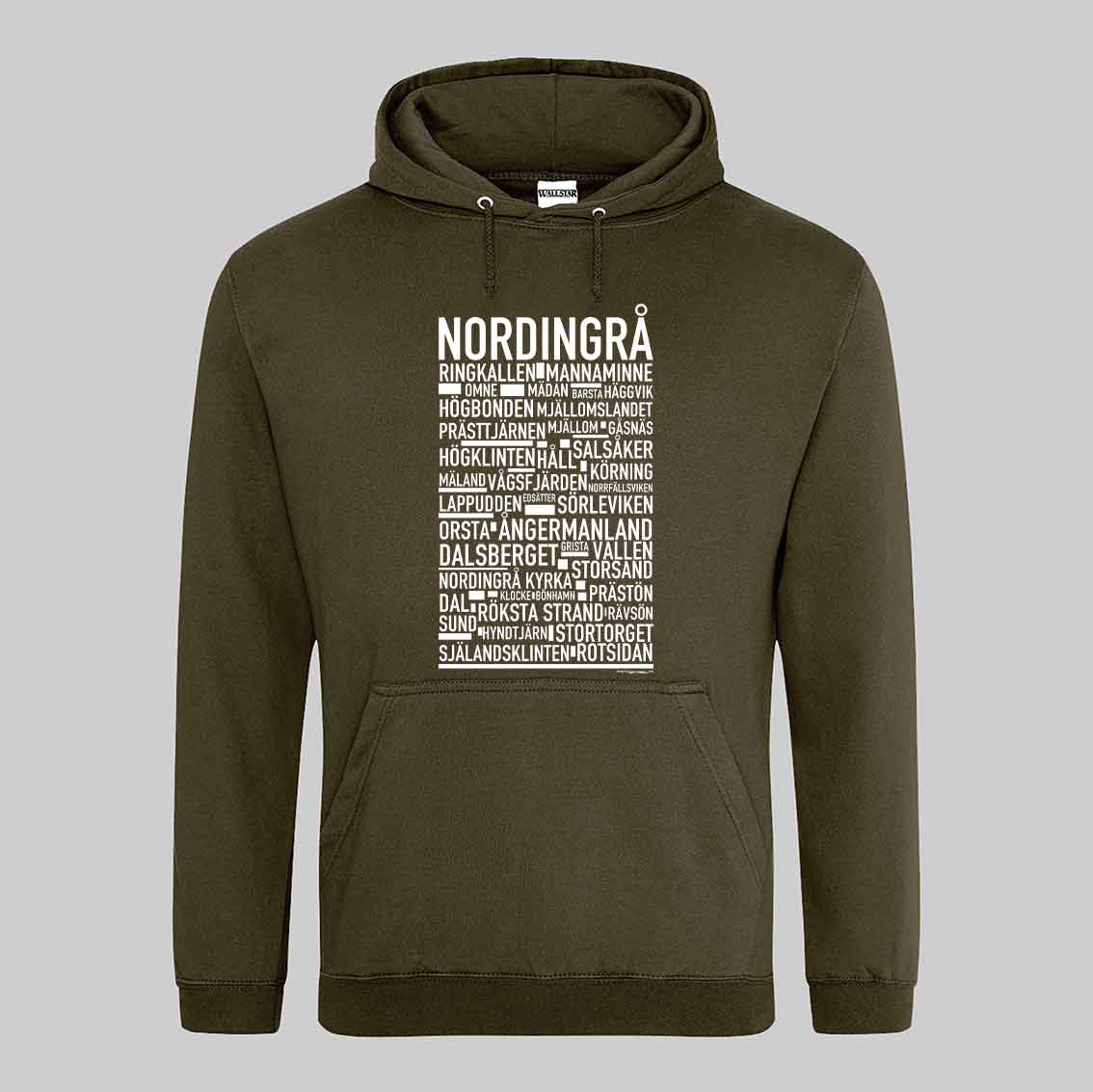 Nordingrå Text Hoodie