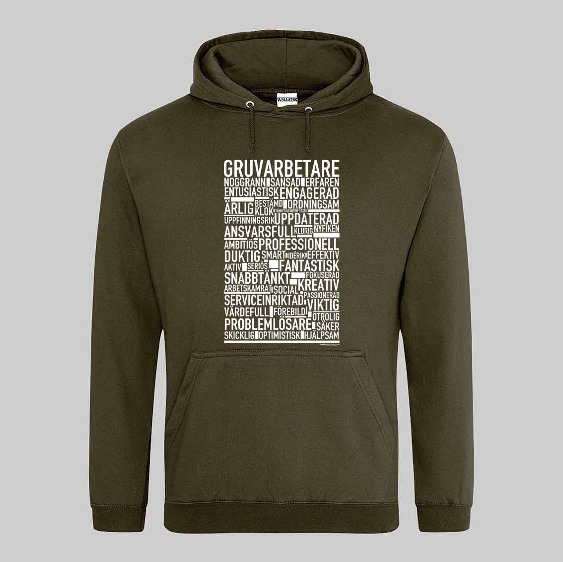 Gruvarbetare Text Hoodie