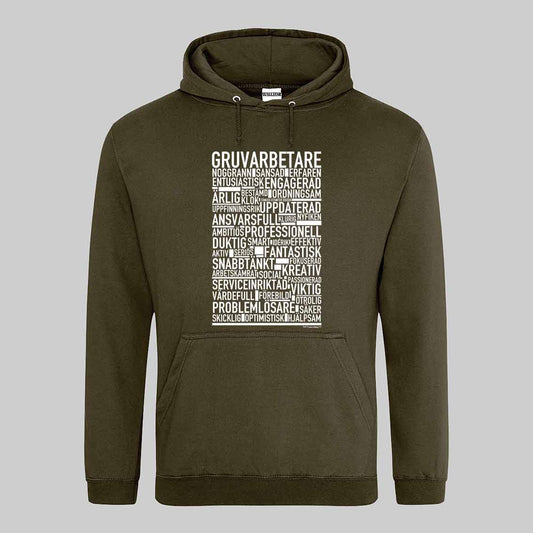 Gruvarbetare Text Hoodie