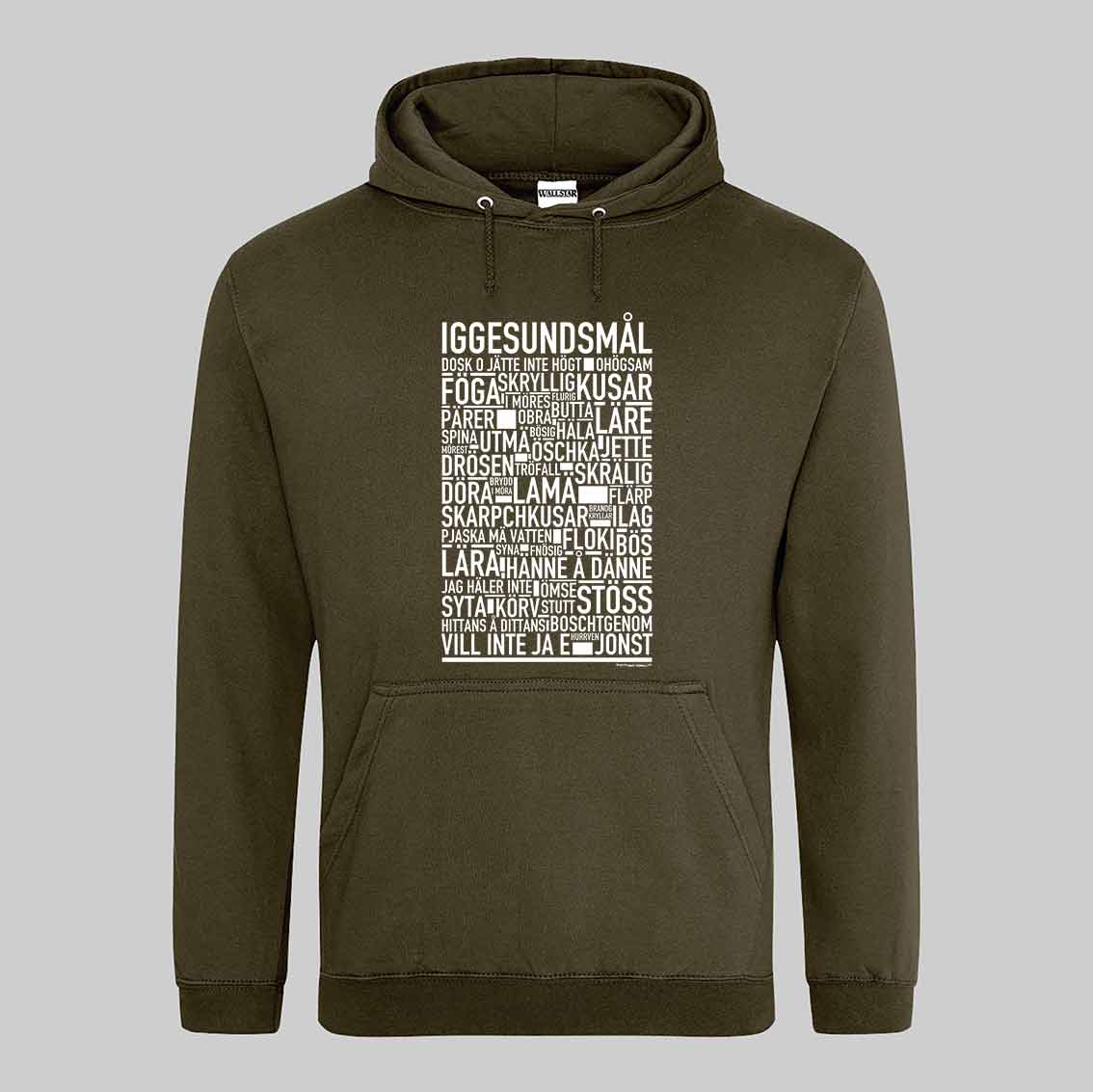 Iggesundsmål Dialekt Text Hoodie