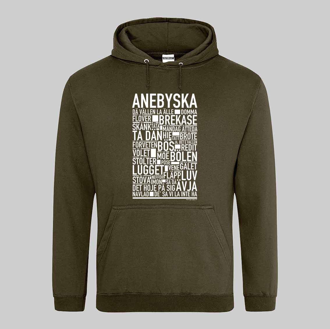 Anebyska Dialekt Text Hoodie