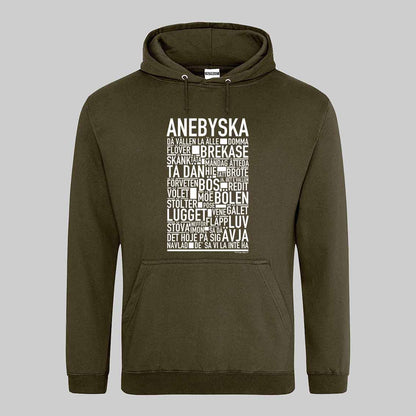 Anebyska Dialekt Text Hoodie