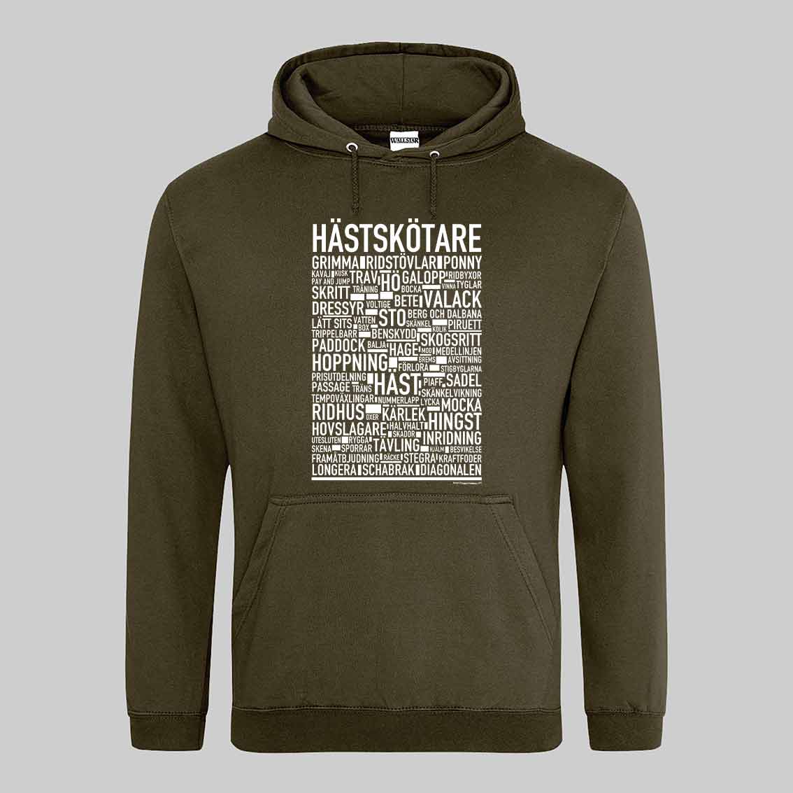 Hästskötare Text Hoodie