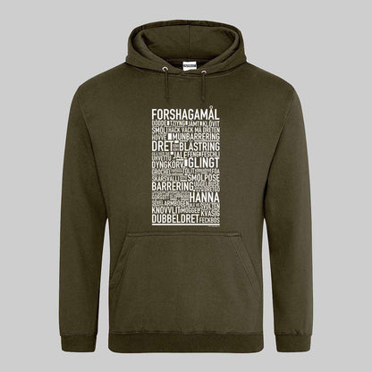 Forshagamål Dialekt Text Hoodie