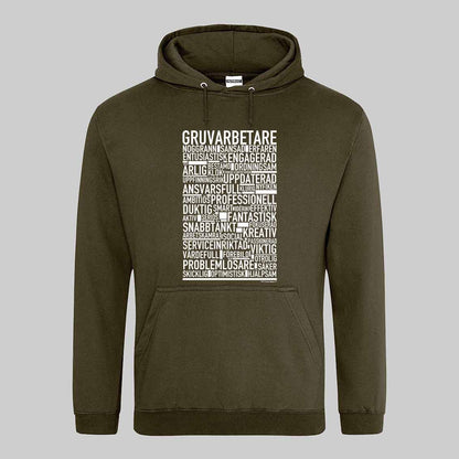 Gruvarbetare Text Hoodie