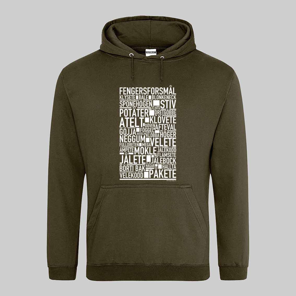 Fengersforsmål Dialekt Text Hoodie