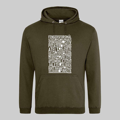 Fengersforsmål Dialekt Text Hoodie