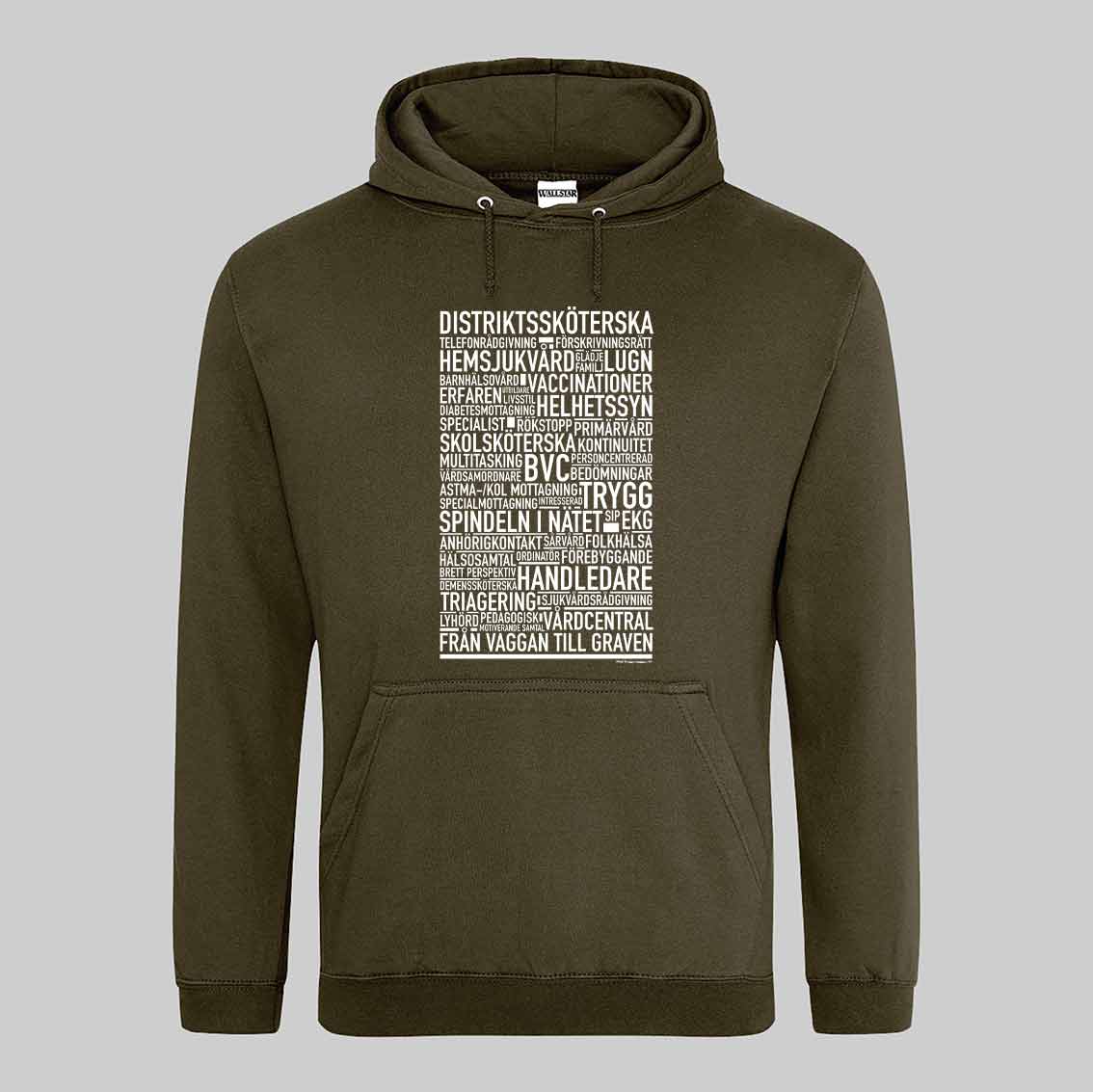 Distriktssköterska Text Hoodie