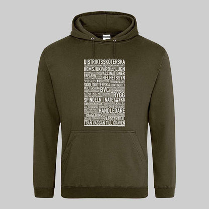 Distriktssköterska Text Hoodie