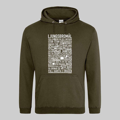 Ljungsbromål Dialekt Text Hoodie