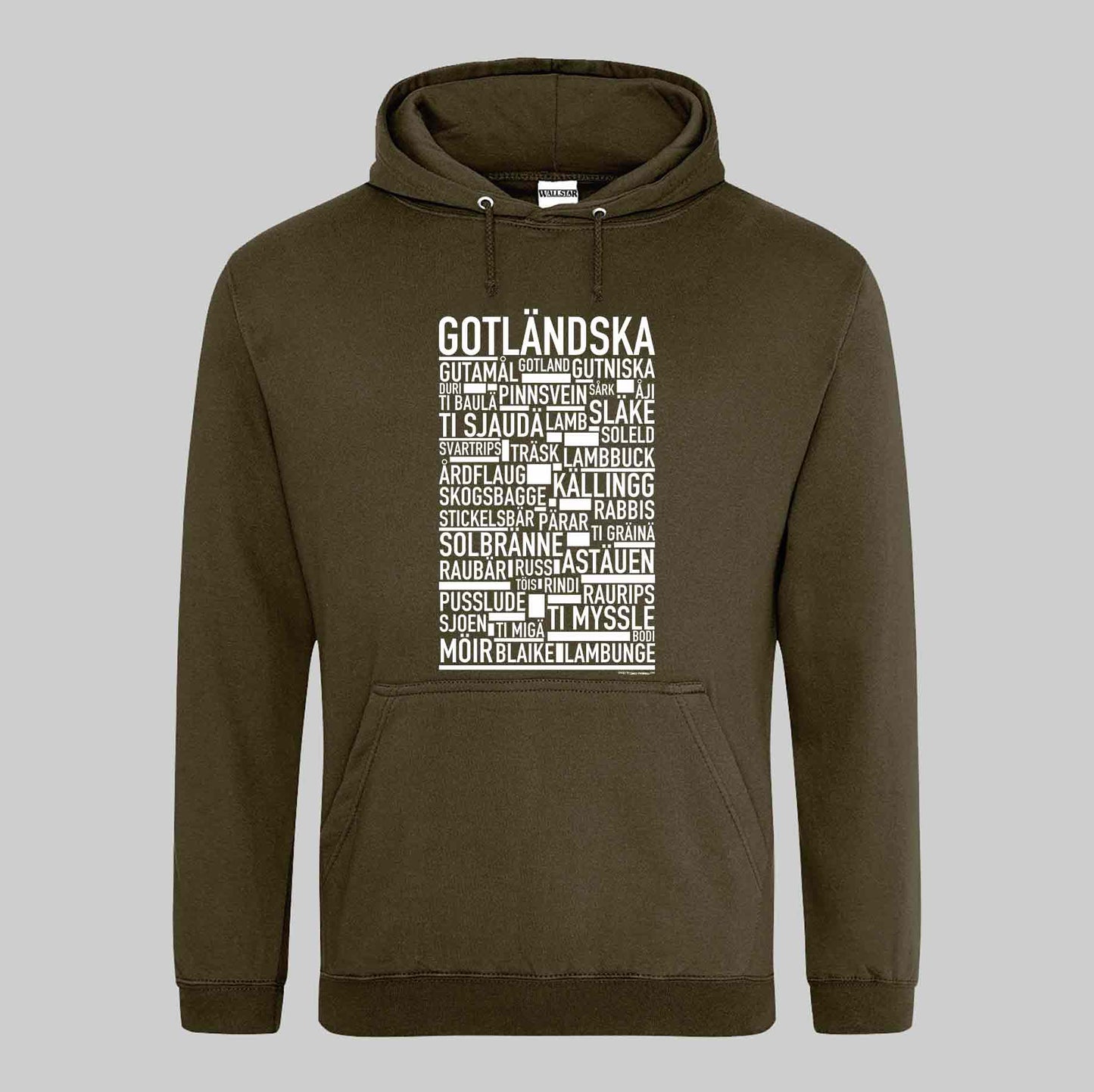 Gotländska Dialekt Text Hoodie
