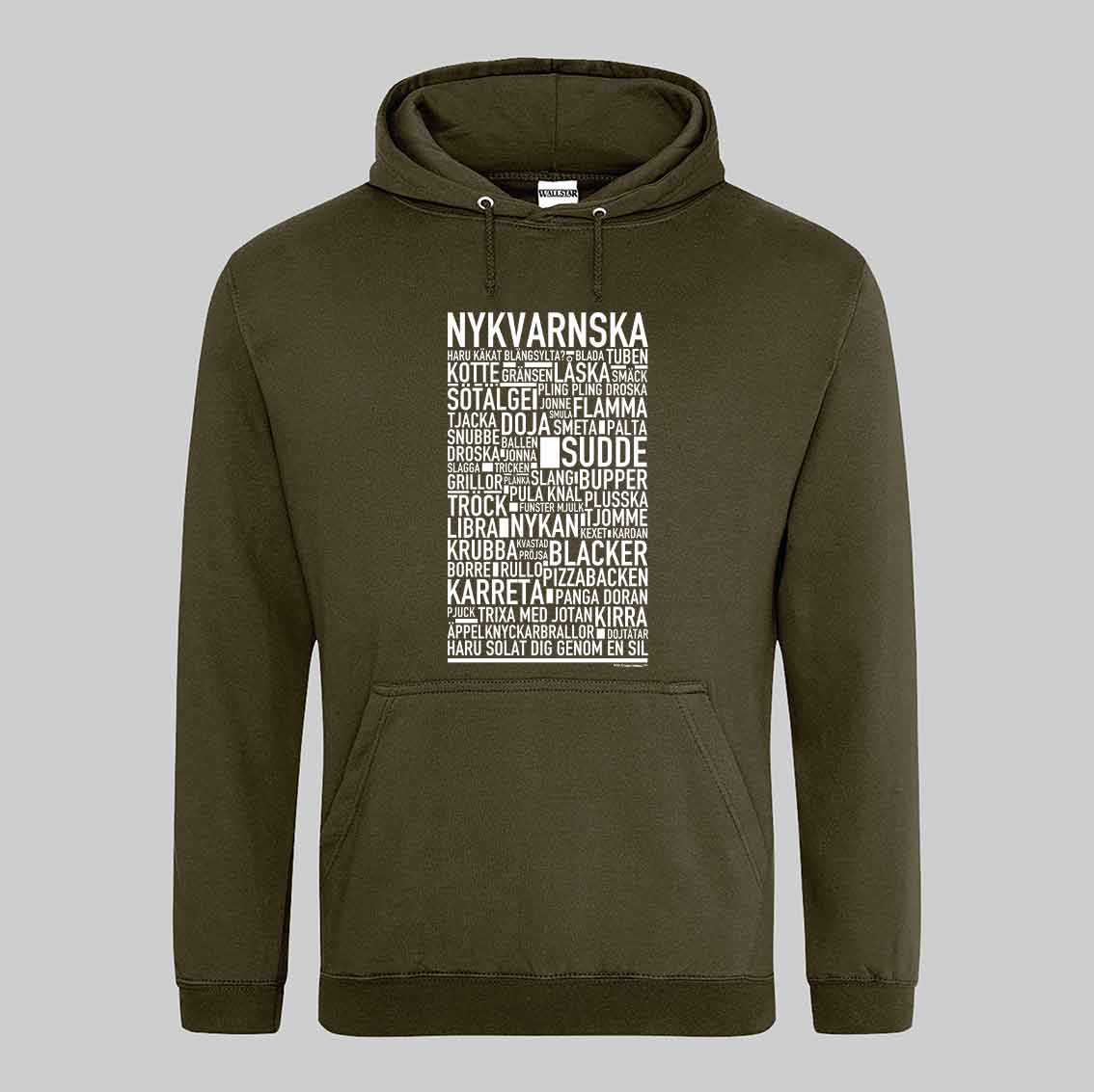 Nykvarnska Dialekt Text Hoodie