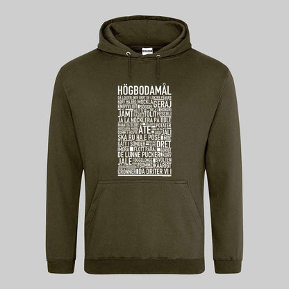 Högbodamål Dialekt Text Hoodie