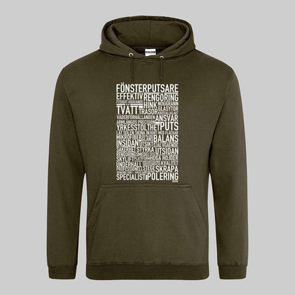 Fönsterputsare Text Hoodie