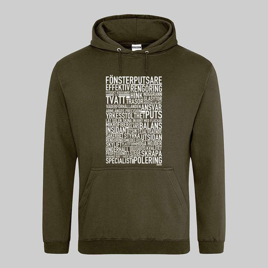 Fönsterputsare Text Hoodie