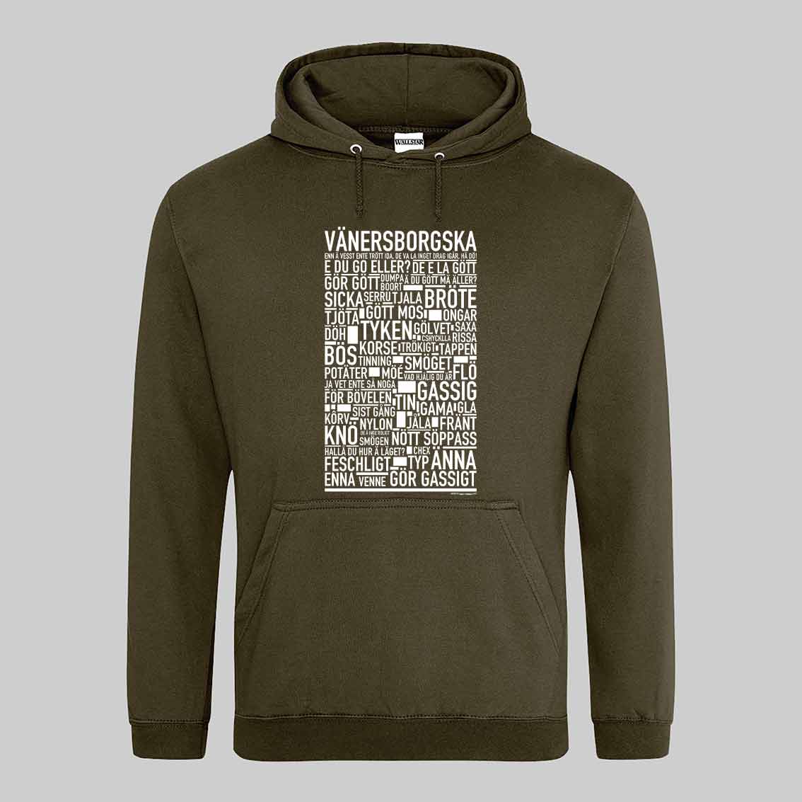 Vänersborgska Dialekt Text Hoodie