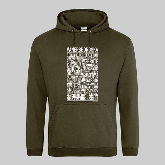 Vänersborgska Dialekt Text Hoodie